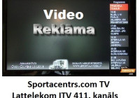 Videoreklāma portālā un Sportacentrs.com TV