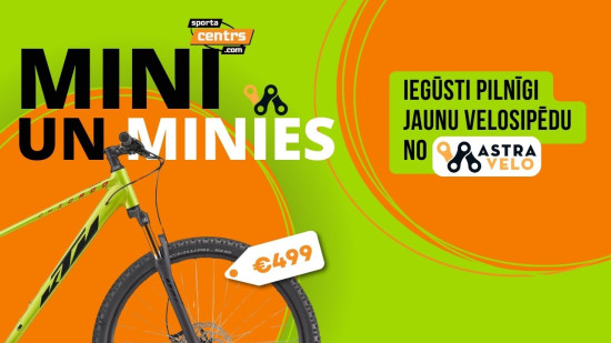 Mini labāko Latvijas izlases hokejistu un minies ar jaunu velosipēdu 500 eiro vērtībā
