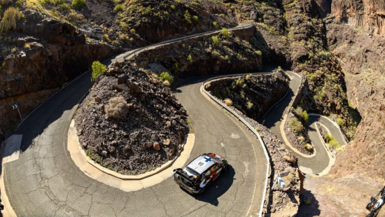 Rovanpera un "Toyota" dominē Kanāriju salu WRC posma pirmajā dienā