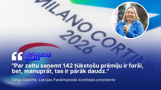 ″Summas ir ļoti lielas...″ Dadzīte par sporta prēmijām un to nepieciešamību