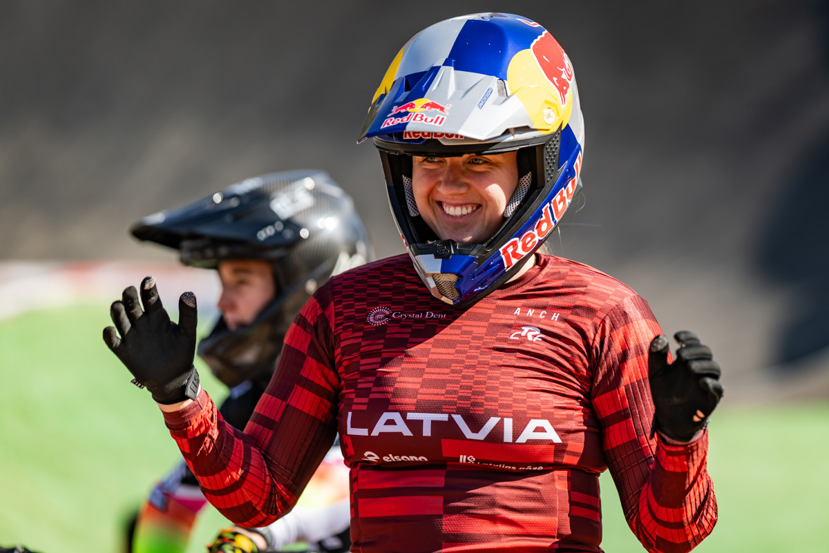 Photo: Sportacentrs.com Latvian BMX Riders Compete at UCI World Cup in China: Stūriška and Apels Lead the Way