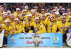 Foto: Zviedrijas izlase līksmo par pasaules čempionāta zeltu