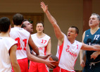Foto: "Citadeles" basketbolisti pārspēj "Latvijas Krājbanku"