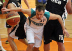Foto: "SEB bankai" otrā uzvara divās spēlēs Latvijas Banku basketbola kausā