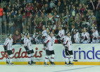 Latvijas hokeja izlase ar 4:1 izcīna uzvaru pār Vāciju