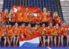 Nīderlandietes kļūst par olimpisko spēļu titulētākajām lauka hokejistēm