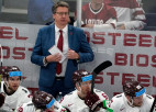 Vītoliņš izsaka nožēlu par divu hokejistu zaudējumu Latvijas izlasei
