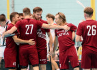 Latvijas vīriešu florbola izlase Četru nāciju turnīrā Lielvārdē uzvar Šveici