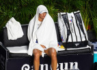 Brāzmains vējš un lietus plosa WTA finālturnīru