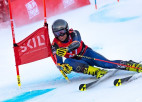 BK kalnu slēpošanā Itālijā FIS milzu slalomā uzvaras austrietim un amerikānietei