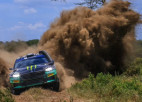 Kenijas WRC rallija ceļi pirms sacensībām lietus dēļ daudzviet kļuvuši grūti izbraucami