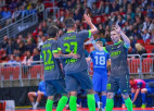 ''Riga'' otrajā puslaikā iesit piecus un tuvojas telpu futbola čempiona titulam