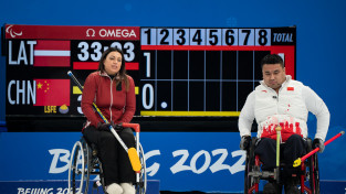 Debiju paralimpiskajās spēlēs Latvijas ratiņkērlingisti noslēdz 9.vietā