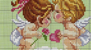 Izšujam enģelīšus. 12 jaukas shēmas