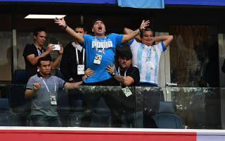 Foto: Maradona - viens no kolorītākajiem Argentīnas faniem