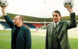 Foto: Pirms desmit gadiem: atklāj "Skonto" stadionu