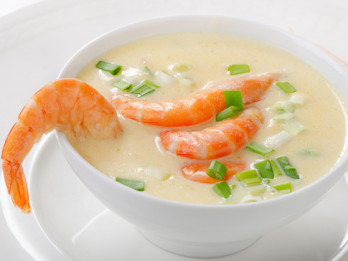 Kokosriekstu piena zupa ar jūras veltēm