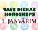 Tavs dienas horoskops 1. janvārim