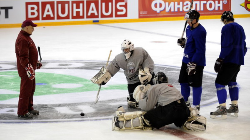 Izlases treniņš Manheimā, Vācijā. Foto: Romāns Kokšarovs, Sporta Avīze/f64.