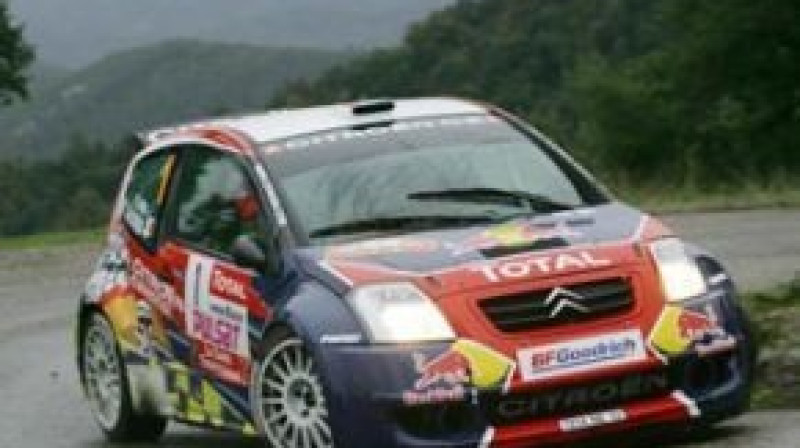 Sebastiens Lēbs kopā ar sievu rallijā ''Rallye du Var"
Foto: www.rallybuzz.com