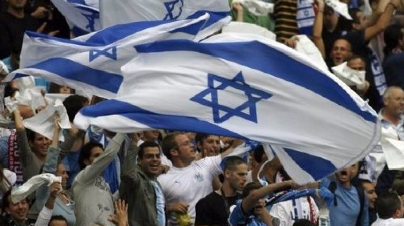 Izraēlas izlases līdzjutēji
Foto: Professional Sport