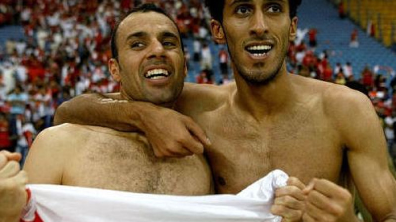 Bahreinas izlases spēlētāji
Foto: AFP