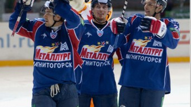 Šoreiz ''Metallurg'' hokejisti priecāties nevarēja
Foto: ITAR-TASS