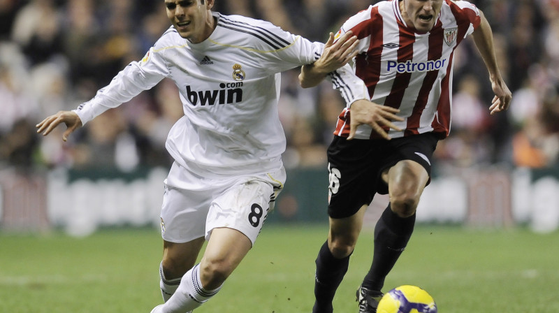 Kakā ("Real Madrid") cīņā ar Pablo Orbaisu ("Athletic Bilbao")
Foto: AP/ Scanpix Sweden