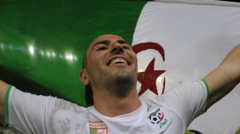 Alžīrijas izlases futbolists Antars Jahia
Foto: AFP/Scanpix