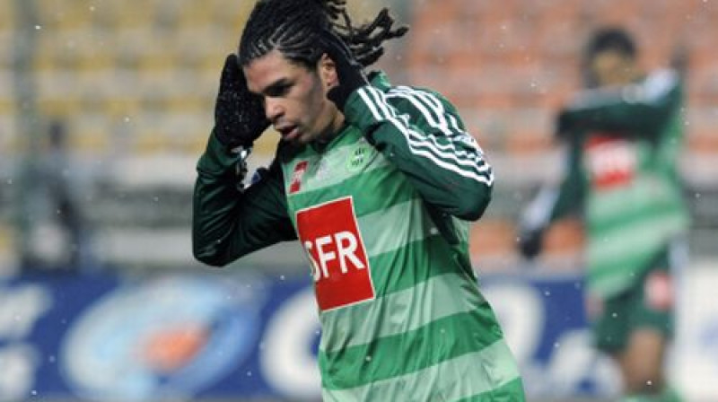 "St.-Etienne" uzbrucējs Emanuēls Rivjērs
Foto: AFP/Scanpix