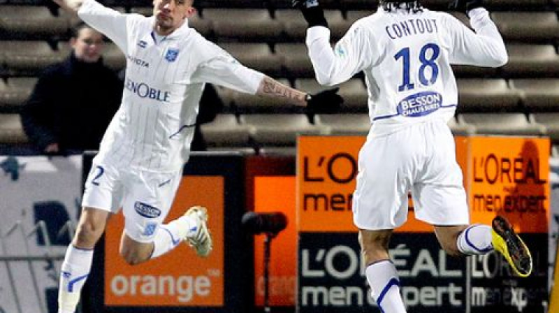 "Auxerre" futbolisti līksmo
Foto: AP/Scanpix