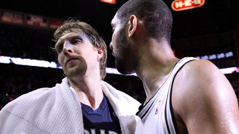 "Spurs" un Tims Dankans soļo tālāk, Novickim un "Mavericks" sezona beigusies
Foto: AFP/Scanpix