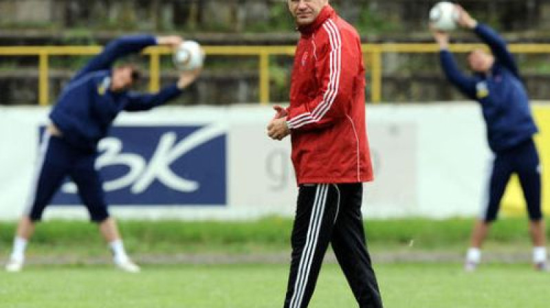 Slovākijas izlases galvenais treneris Vladimirs Veiss 
Foto: AFP/Scanpix