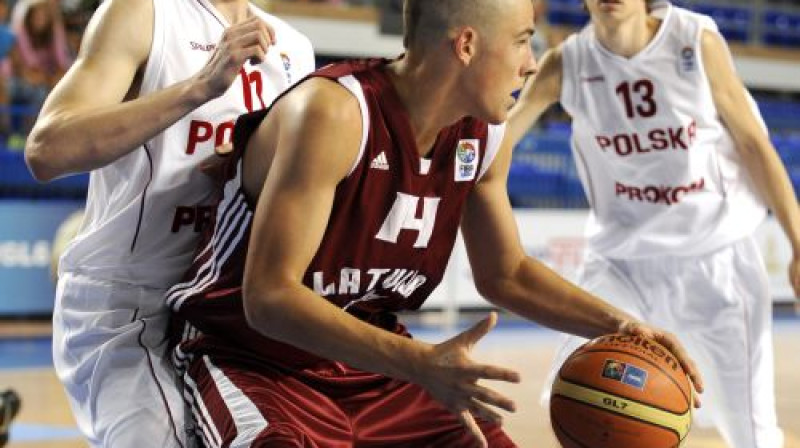 Sandis Ceplītis uzbrukumā 
Foto: FIBA Europe