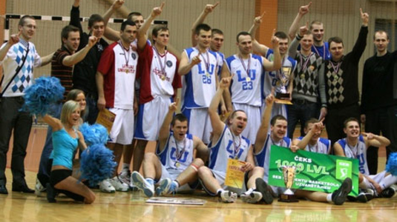LU komandas uzvara SEB Studentu basketbola līgas 2010. gada sezonā
Foto: lu.lv