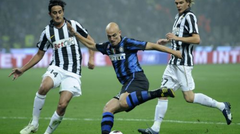 Epizode no spēles starp ''Inter'' un ''Juventus''
Foto: AFP/Scanpix