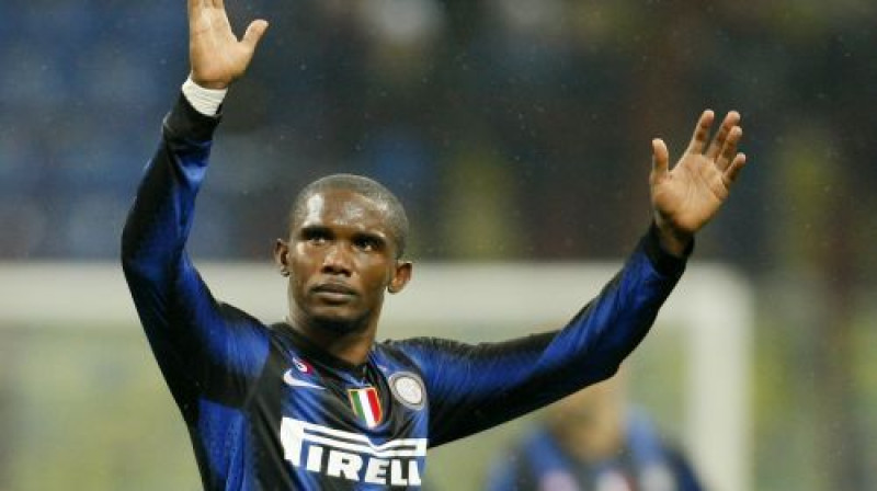 Vienīgo vārtu autors ''Inter'' rindās - Samuels Eto'o
Foto: AP/Scanpix