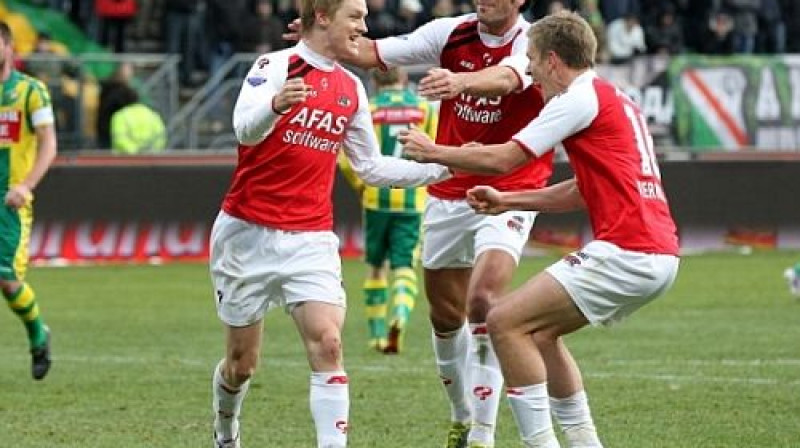 ''AZ Alkmaar'' spēlētāji līksmo
Foto: fcupdate.nl