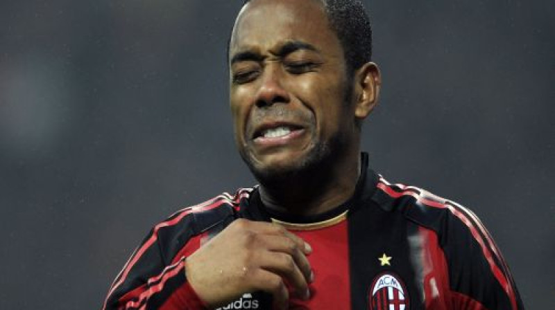 AC ''Milan'' futbolista Robinju emocijas spēles laikā
Foto: AFP/Scanpix