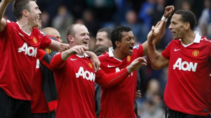"Manchester United" futbolisti pagaidām savu mundieri tur godā...

Foto: AP/Scanpix
