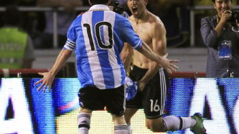 Lionels Mesi un Serhio Aguero 
Foto: Reuters/Scanpix