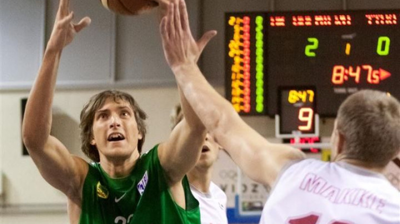 Ernests Kalve un BK Valmiera turpinās cīņu par BBL Izaicinājuma kausu.
Foto: Jānis Priedītis