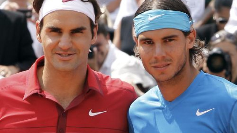 Rodžers Federers un Rafaels Nadals
Foto: Reuters/Scanpix