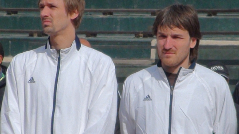 Andis Juška un Deniss Pavlovs
Foto: Jānis Cīrulis, Sportacentrs.com