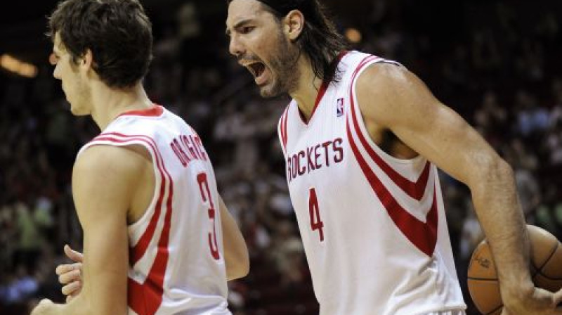 Gorans Dragičs un Luiss Skola bija kopā "Rockets" un būs kopā arī "Suns"
Foto: AP/Scanpix