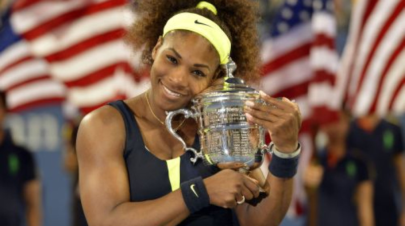 Serēna Viljamsa - četrkārtēja "US Open" uzvarētāja
Foto: AFP/Scanpix