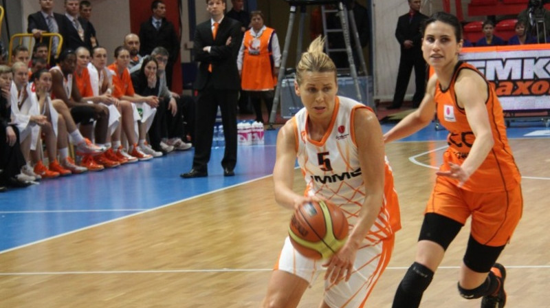 Anete Jēkabsone-Žogota: svētdien otrais Eirolīgas fināls karjerā
Foto: www.basket.ugmk.com