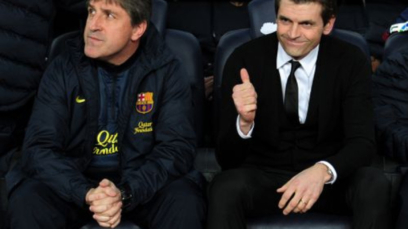 Džordi Roura un Tito Vilanova
Foto: AFP/Scanpix