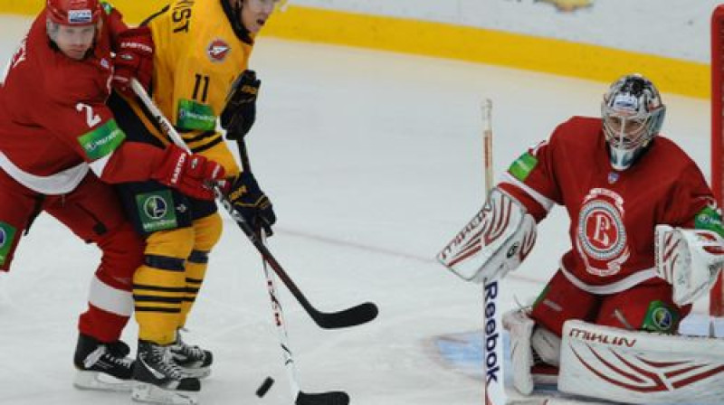 Andreass Engkvists pie "Vityaz" vārtiem
Foto: ITAR-TASS/Scanpix