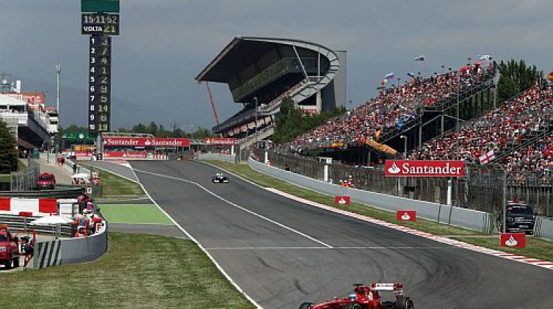 Barselona ir populārākā F1 testu trase
Foto:  Digitale/Scanpix